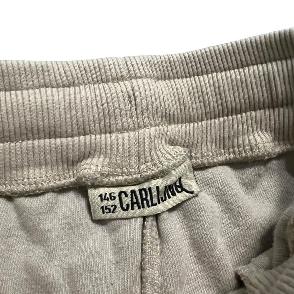Carlijnq Sz 146/152 (11-12Y) Mustard Striped Terry Shorts - Picture 5 of 5